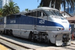 AMTK 452 is at the old Santa Fe depot